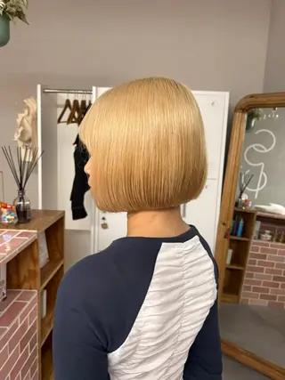 ショート 🌙ヘーゼルベージュ レイヤーカット🌙のヘアスタイル