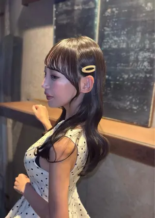 セミロング 泉 堅也のヘアスタイル