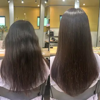 ロング パーマ hubhair レイヤー/透明感のヘアスタイル