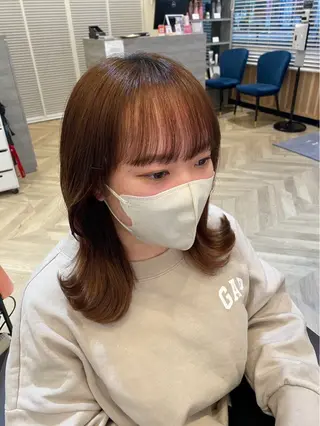 ミディアム カラー カラーモデル募集中 🌿🌟まこ🌟🌿のヘアスタイル