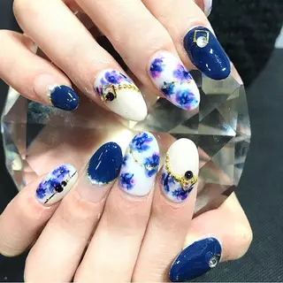 ネイル 渋谷／チップ長さ出し 👑アプレgel-xのネイルデザイン