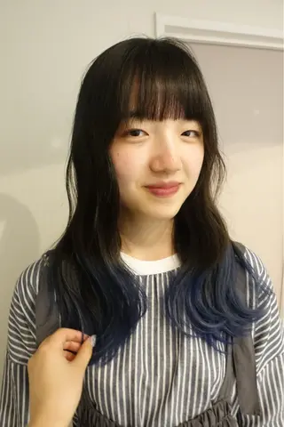 ロング カラー ヘアアレンジ mitsuki ブリーチモデルのヘアスタイル