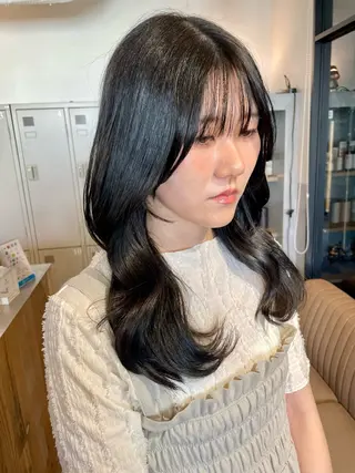 セミロング カラー 色気レイヤー& ショートはお任せ🌟のヘアスタイル