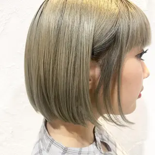 ミディアム 圧倒的透明感カラー nana🦕のヘアスタイル