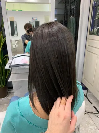 セミロング カラー カラー特化サロン ピリナ相武台前のヘアスタイル
