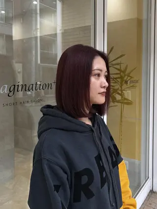 セミロング 韓国ヘアケアブリーチ 莉奈のヘアスタイル