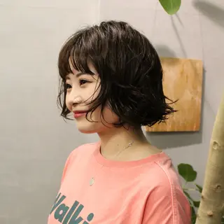 ショート パーマ Neelu 日置剛人のヘアスタイル