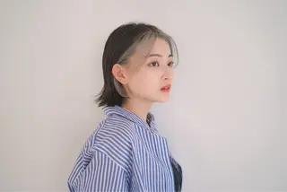 ミディアム カラー 💛🤍U too e’s /店長🧸のヘアスタイル