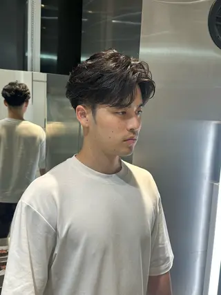 ショート パーマ メンズ 似合わせパーマ🔥 河浪  大智のヘアスタイル