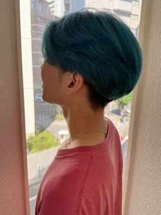 カラー メンズ 三原 賢二 【縮毛矯正】のヘアスタイル