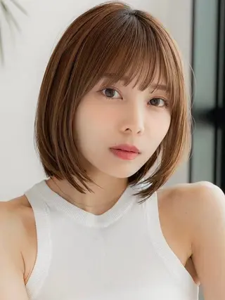 ショート 渋谷/切りっぱなし レイヤー/ブリーチのヘアスタイル