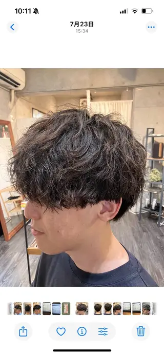 ショート パーマ メンズ vi camino ミヤデラのヘアスタイル