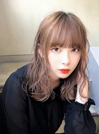ミディアム カラー パーマ 【 DIPTH 】 代表コウキ🥇のヘアスタイル