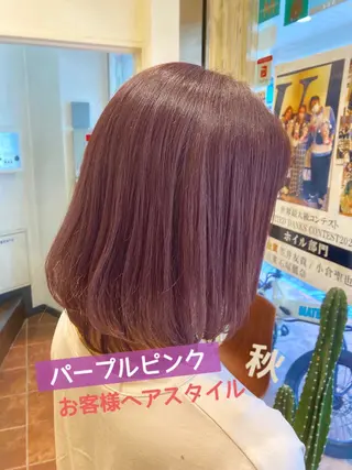 ミディアム あやか 白髪ぼかしハイライトのヘアスタイル