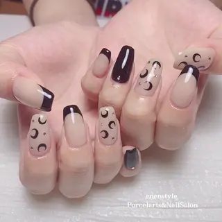 ミディアム ネイル 🐾enen style 🐾のネイルデザイン