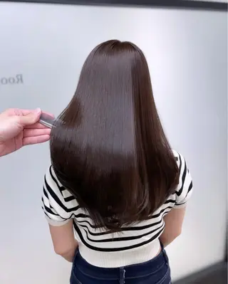 ロング 韓国レイヤーカット 髪質改善▫️水野有真のヘアスタイル