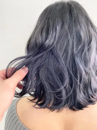 ミディアム カラー ヘアアレンジ メンズパーマ名人 TAKUMAのヘアスタイル