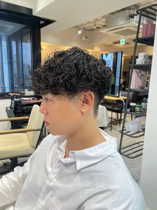 ショート パーマ メンズパーマ梅田 ・川副史晶のヘアスタイル