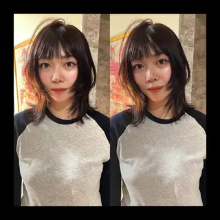 ミディアム カラー mai / linoah˚✧のヘアスタイル