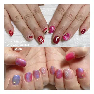 ショート ネイル 🐾enen style 🐾のネイルデザイン