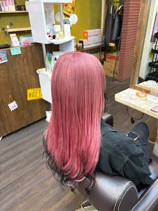 ロング カラー はやと【エクステ ×ブリーチ特化】のヘアスタイル