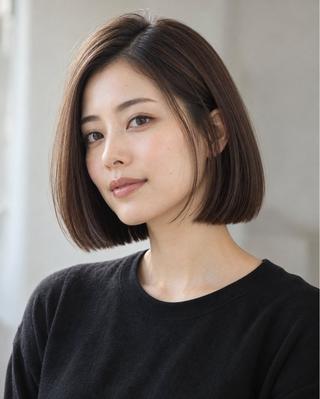 ショート カラー ボブカット 募集中/村上廉のヘアスタイル
