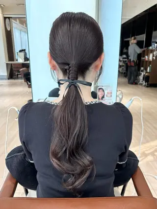ロング ヘアアレンジ 穂積 未優のヘアスタイル