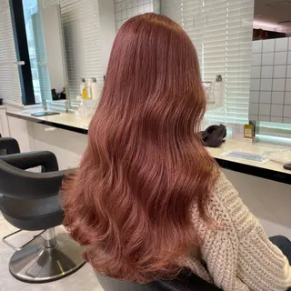 ロング カラー ヘアアレンジ ピンク・ベージュ🩰 カラー🫧とらのヘアスタイル