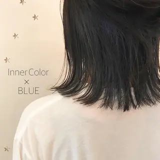 ミディアム カラー 市川 千夏のヘアスタイル