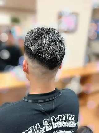 ショート カラー パーマ メンズ かぁちゃん 橋本のヘアスタイル