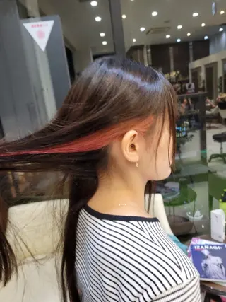 ロング カラー メンズパーマ 渡辺将功のヘアスタイル