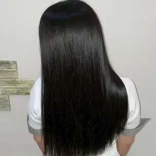 ロング 縮毛矯正/ワンカラー モデル募集🫧田村のヘアスタイル