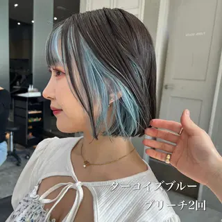 ショート カラー ブリーチ特化 梅田本多翔のヘアスタイル