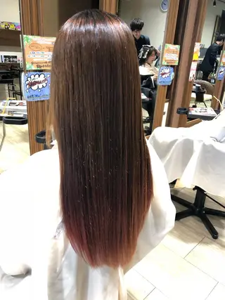 ロング 縮毛矯正/髪質改善 主税巧一のヘアスタイル