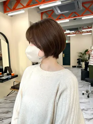 ショート カラー 髪質改善/縮毛矯正 鈴木裕介のヘアスタイル