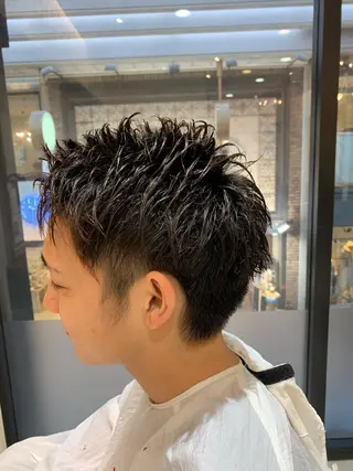 ショート メンズ 韓国レイヤー 池田一之のヘアスタイル