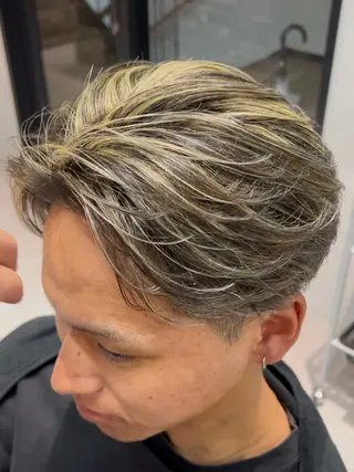 ショート カラー パーマ メンズ 田尻 駆のヘアスタイル