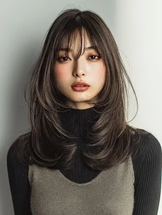 セミロング 艶髪診断で絶対綺麗✨ お悩み解決✨京谷宥✨のヘアスタイル
