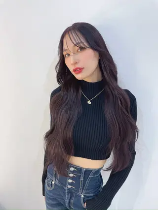 ロング カラー ヘアアレンジ 髪質改善/縮毛矯正 RYOのヘアスタイル