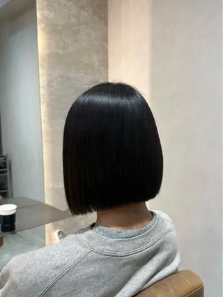 ミディアム カラー 🌙縮毛矯正/上品 カラー/芦川優磨のヘアスタイル