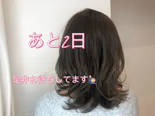 ミディアム カラー パーマ ヘアアレンジ 髪質改善/韓国風 レイヤー/田村祐樹のヘアスタイル
