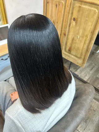 セミロング 🌼髪質整形🧸 艶カラー🌼珠理のヘアスタイル