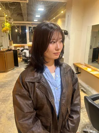 ミディアム カラー ナチュラル大人っぽい スタイル MAORIのヘアスタイル