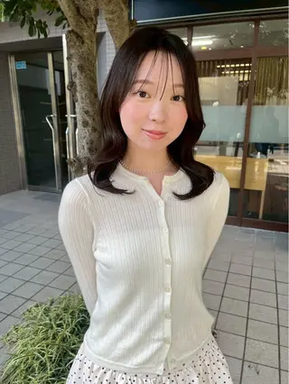 セミロング みいな カラーモデル募集中！のヘアスタイル
