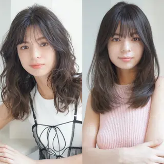 ロング カラー パーマ ヘアアレンジ 髪質改善ストレート✨ パーマヘア✨YUKIのヘアスタイル