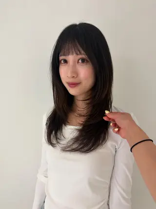 ロング ボブ/レイヤー /清水凜のヘアスタイル