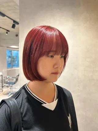 カラー ayano/パーマ/ 暖色カラーのヘアスタイル