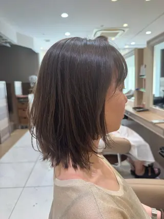 ミディアム ママ美容師⭐️ シモダイラ ヒデミのヘアスタイル