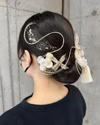 ロング ヘアアレンジ はやしほのか｜ マンツーマン美容師のヘアスタイル