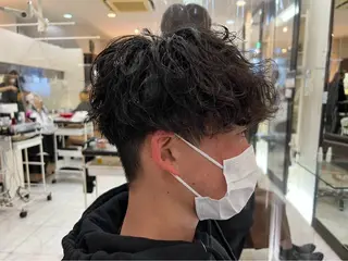 パーマ メンズ 大宮縮毛矯正🩵 レイヤー 佐藤和のヘアスタイル